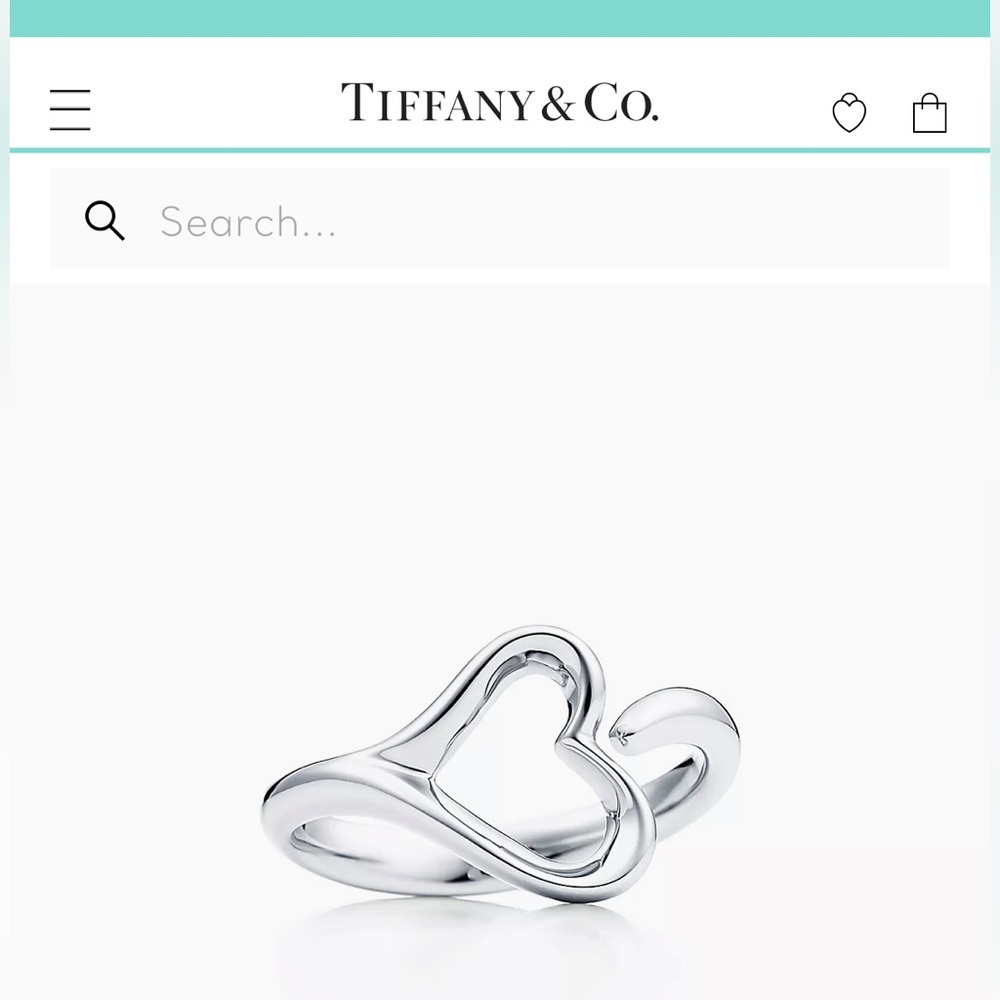 Tiffany & Co Elsa Peretti Open Heart Ring